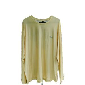 Habit Watercolor Tuna Splash Mellow Yellow Shirt Size 2XL NWT